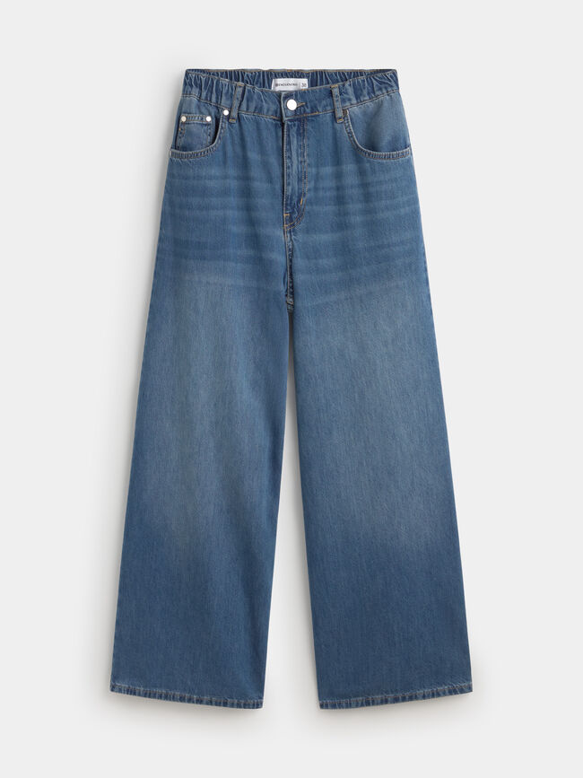 VAQUERO ANCHO GOMA Mid Blue Wash