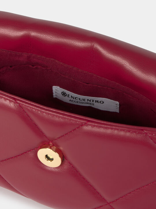 BOLSO BANDOLERA PEUQEÑO Burgundy Drab image number null