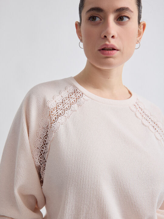 SUDADERA MANGA RANGLAN Crudo image number null