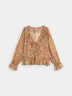 BLUSA ROMANTICA VOLANTES Crudo