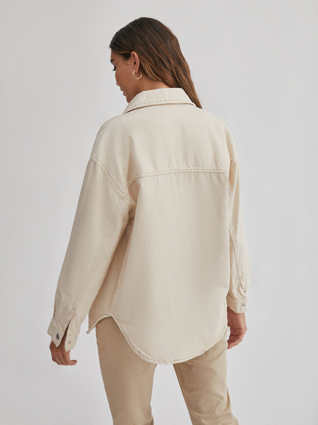 Sobre camisa Blanco Natural
