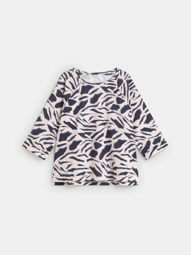 CAMISETA RANGLAN ESTAMPADA Crudo