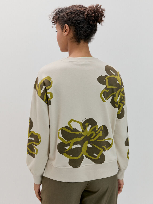 SUDADERA FLORES Estampado 1
