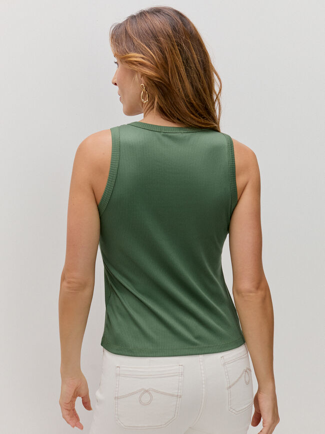 TOP DETALLE LISO Verde Amazona