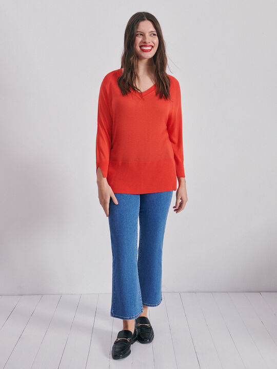 JERSEY CUELLO PICO naranja golden image number null