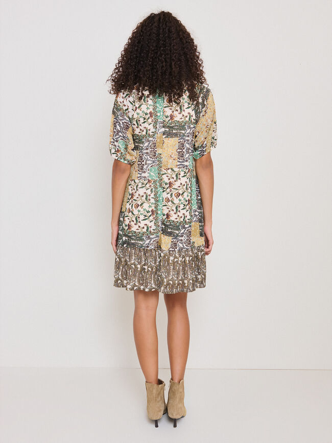 VESTIDO CORTO Estampado 1
