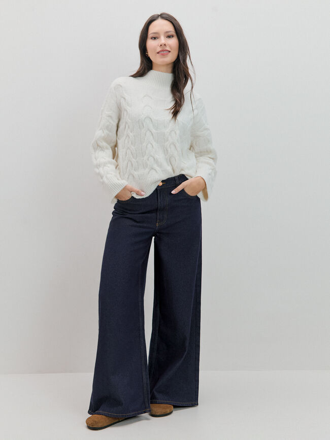 SUPER WIDE LEG GOMA Rinse Wash