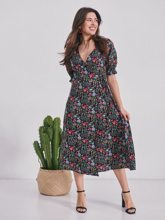 Vestido cruce Negro image number null