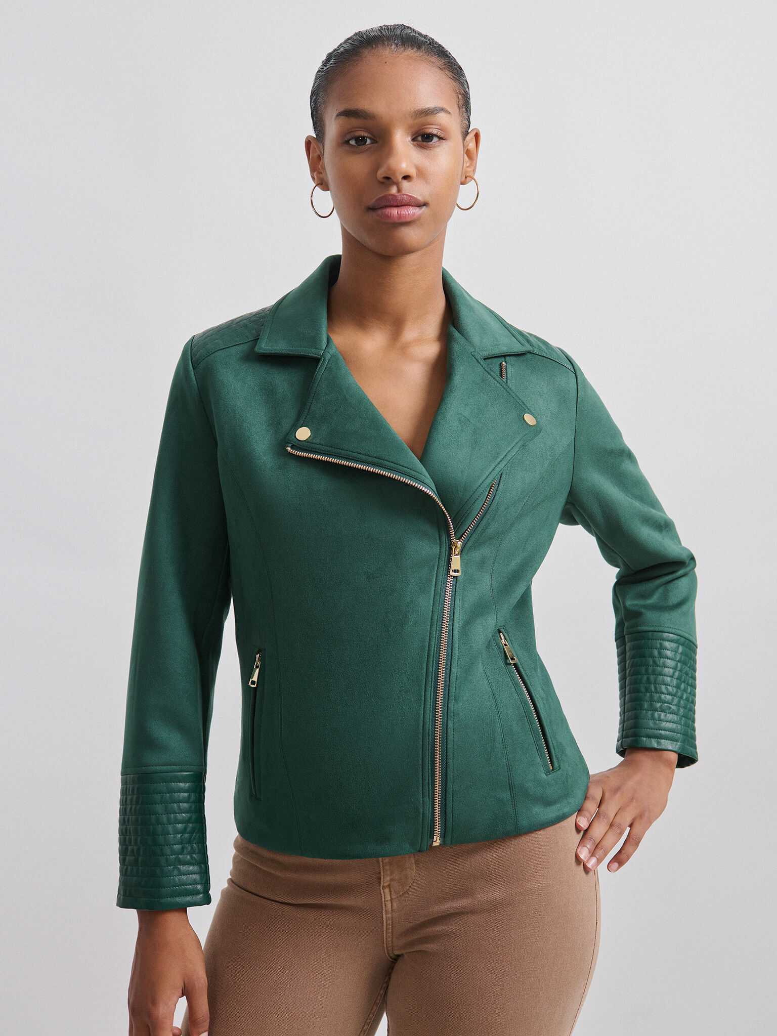 Cazadora biker mujer talla grande shop
