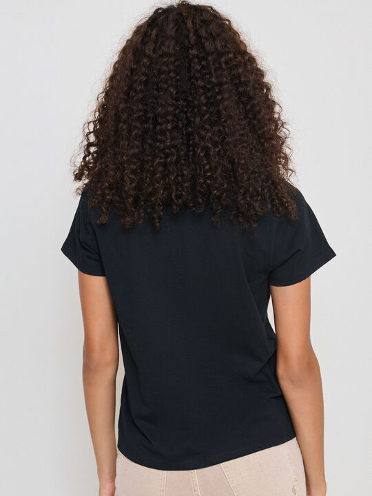 CAMISETA ANIMAL PRINT Negro image number null