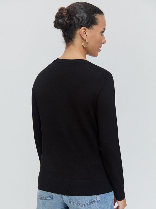 CÁRDIGAN BASICO Negro image number null