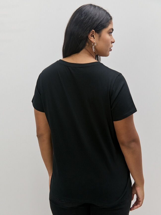 CAMISETA TIPOGRAFÍA LONDRES Negro