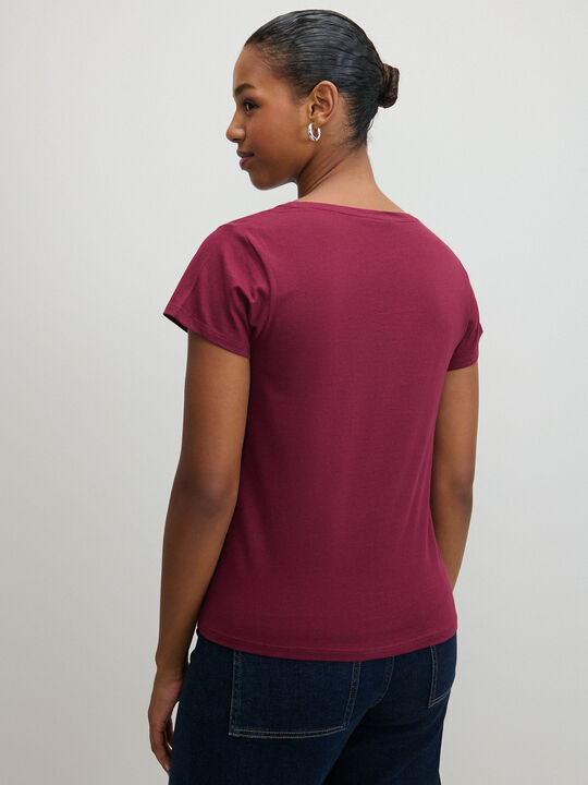 CAMISETA AMOR HOTFIX Granate image number null