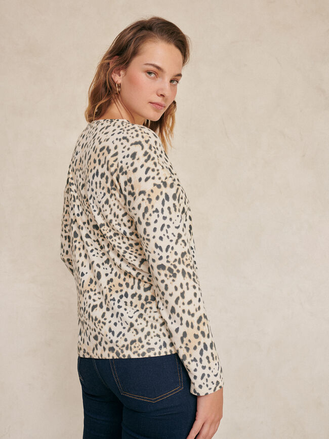 Jersey lanoso estampado Estampado 1