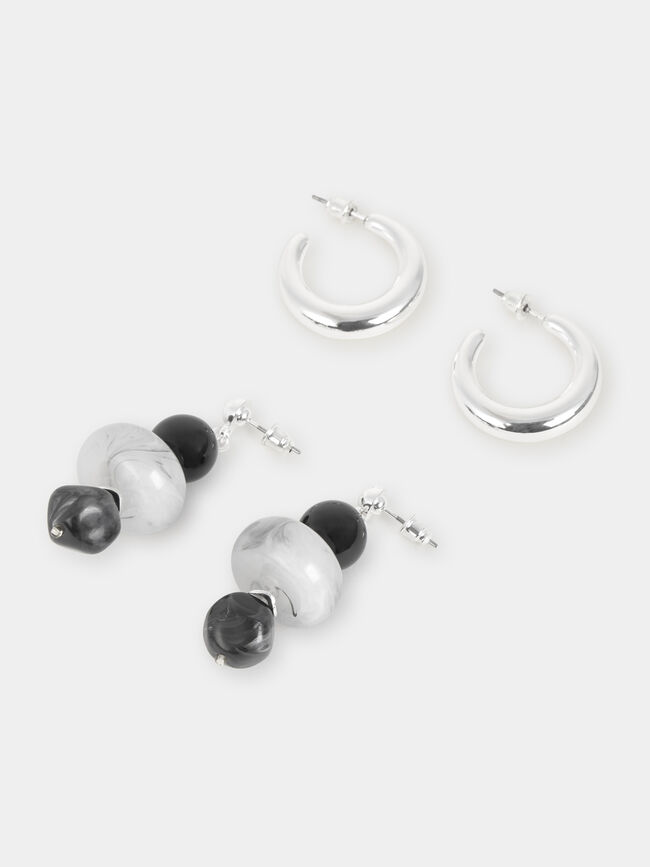 PACK PENDIENTES BOLAS Y AROS Multicolor