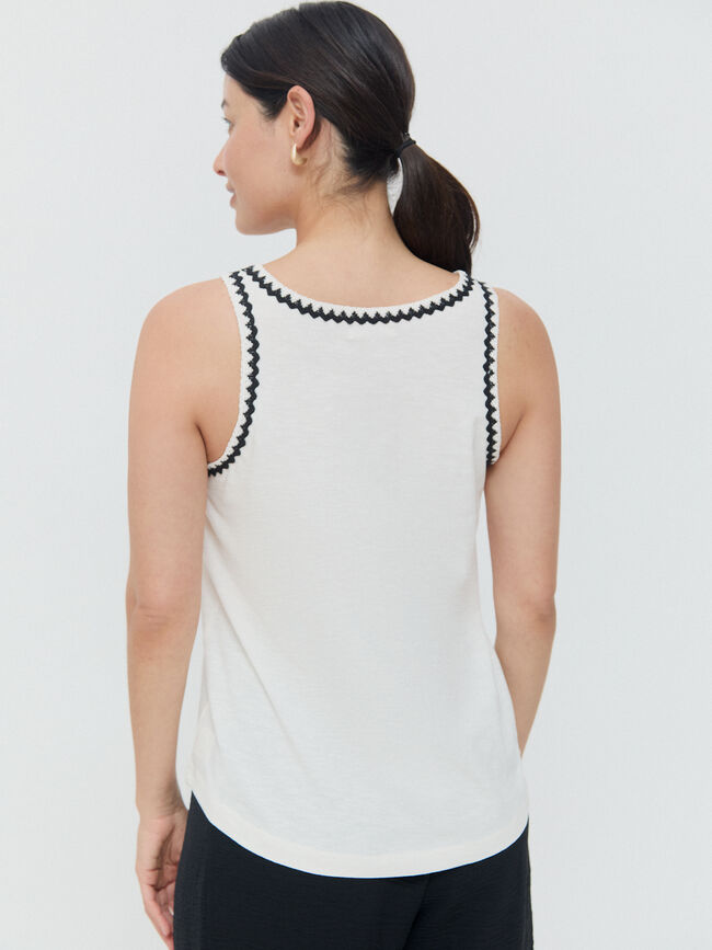 TOP FORNITURA Blanco Hueso