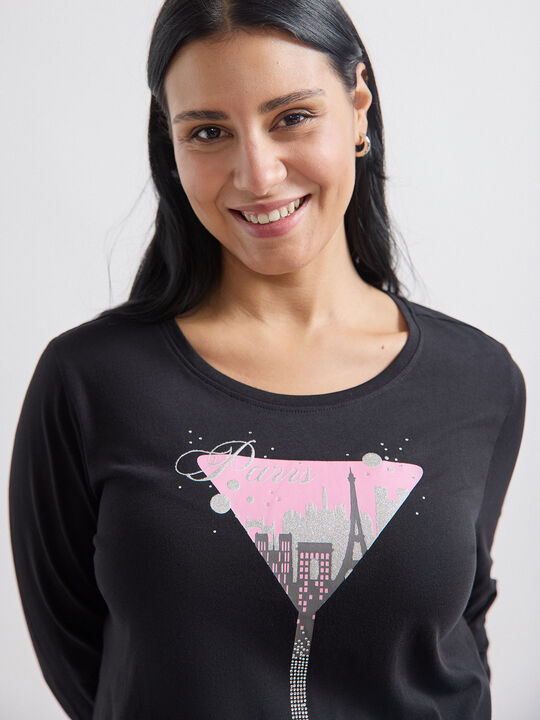 CAMISETA POSICIONAL PARIS Negro image number null
