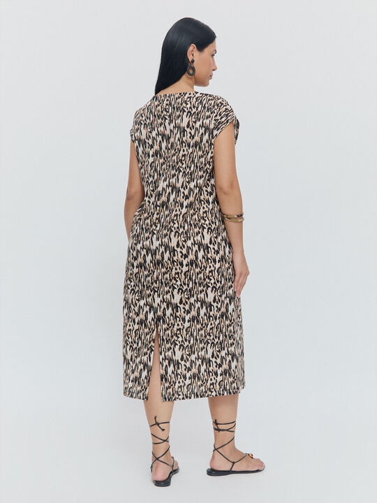 VESTIDO RECTO Estampado 1 image number null