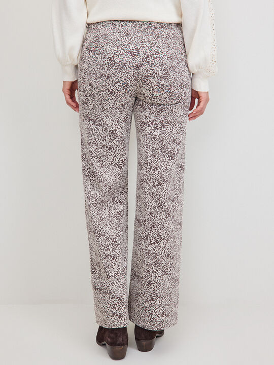 PANTALON ESTAMPADO ANIMAL Marron image number null