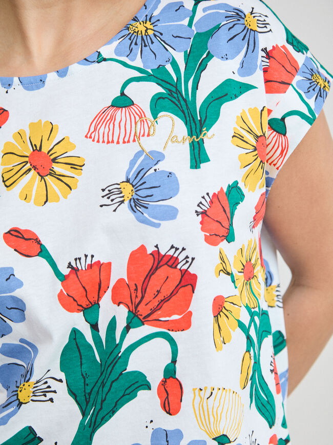 CAMISETA FLORES MAM&Aacute; Estampado 1