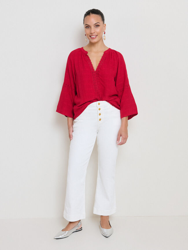 BLUSA FORNITURA Rojo Cereza