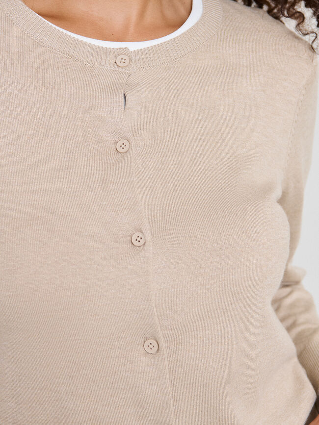CARDIGAN BASICO Beige