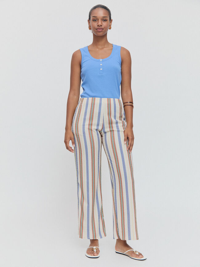 PANTALON ESTAMPADOS RAYAS Crudo