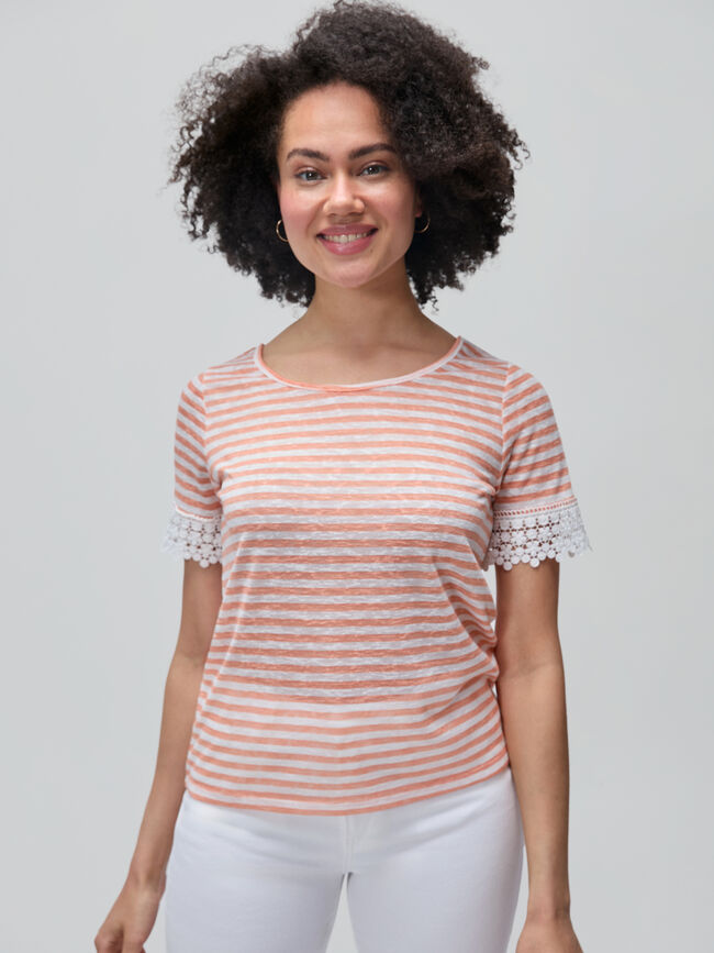 CAMISETA DETALLE MANGA Rayas 1
