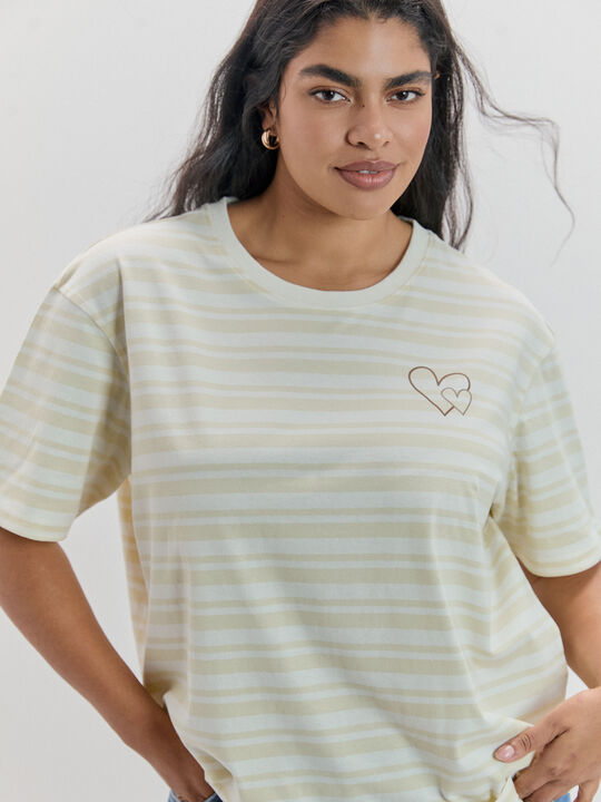 CAMISETA RAYAS CORAZ&Oacute;N Rayas 1 image number null