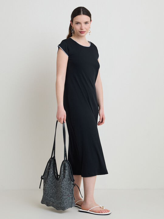 VESTIDO CANALE MIDI Negro image number null