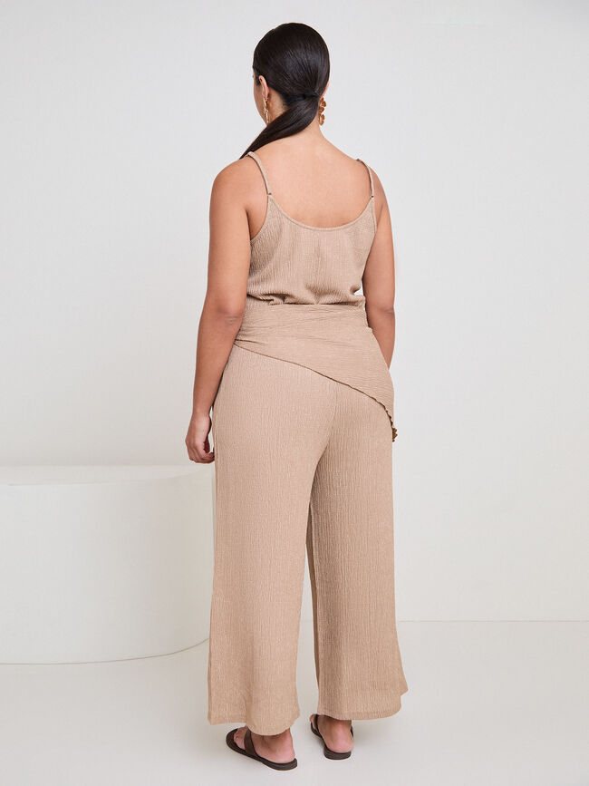 MONO CRINKLE PA&Ntilde;UELO Camel