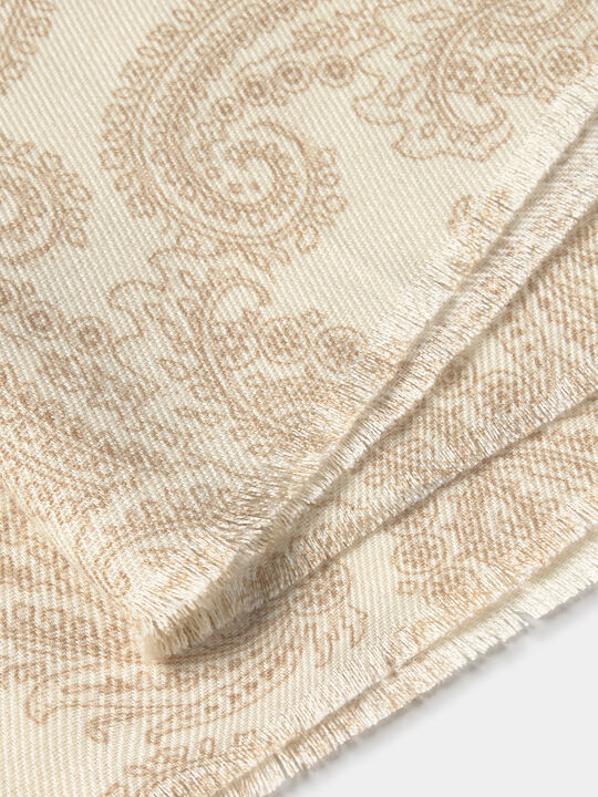 PA&Ntilde;UELO ESTAMPADO PAISLEY Crudo image number null