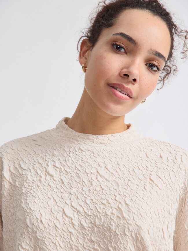 SUDADERA TEXTURA Crudo