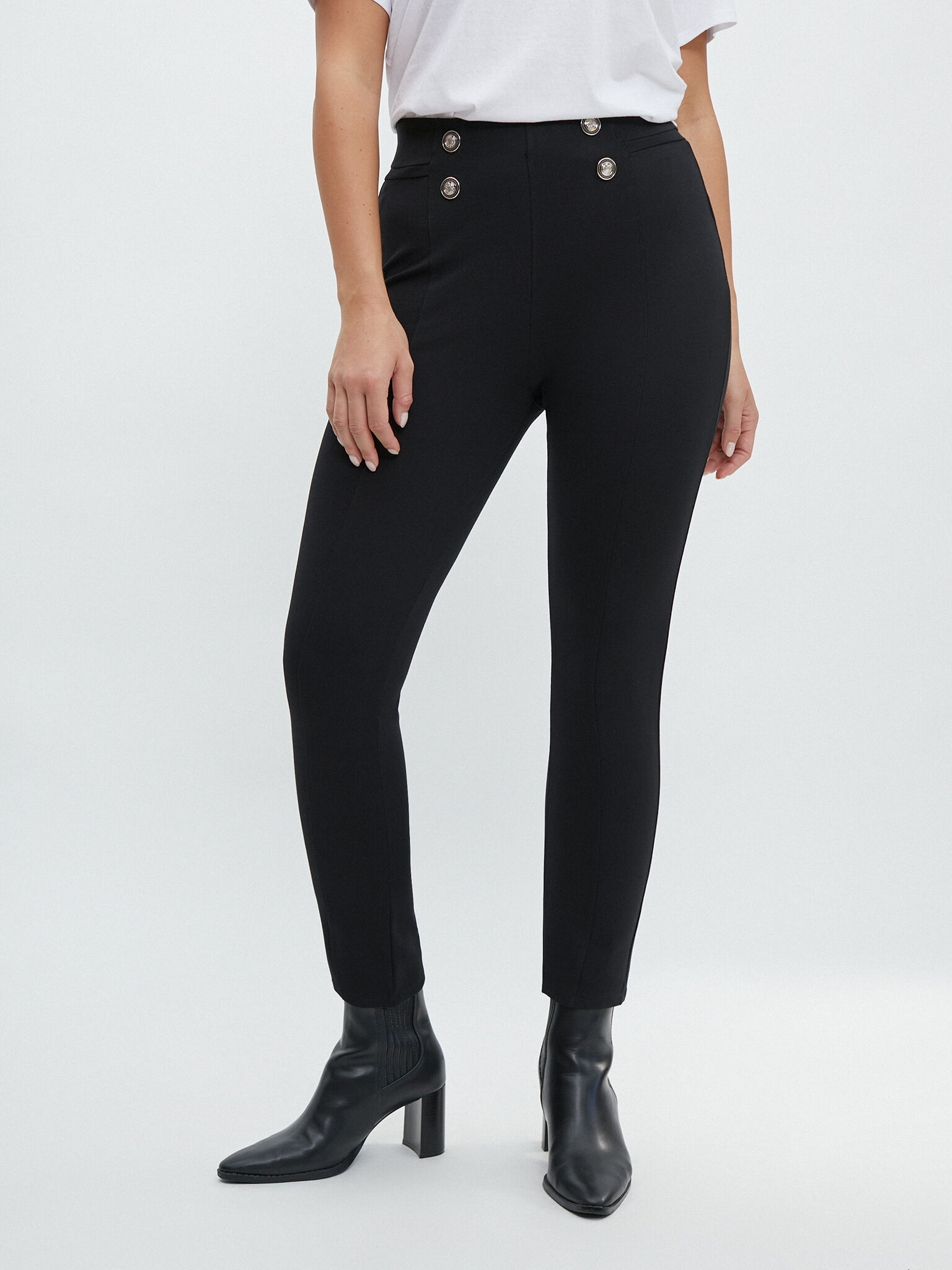 Pantalones de best sale tela punto roma