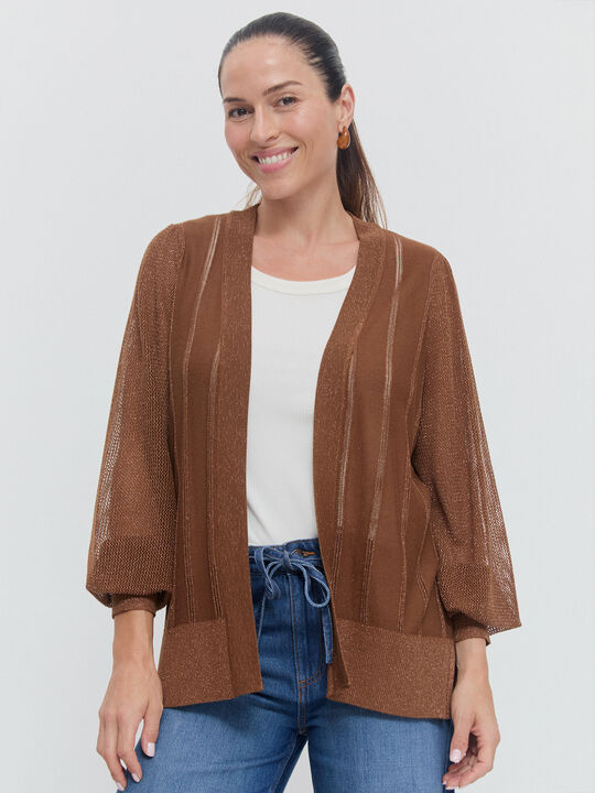 CARDIGAN HILO METÁLICO Cobre image number null