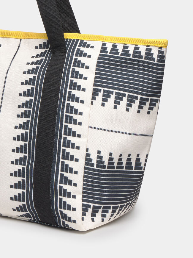 BOLSO GRANDE ESTAMPADO Negro