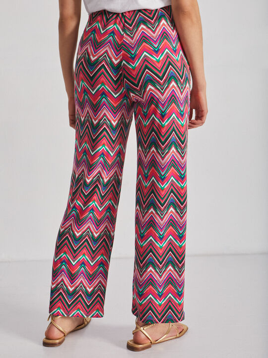 Pantalon estampado Fucsia Oscuro image number null