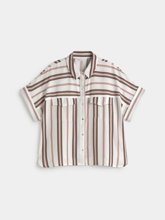 CAMISA MANGA CORTA Piedra