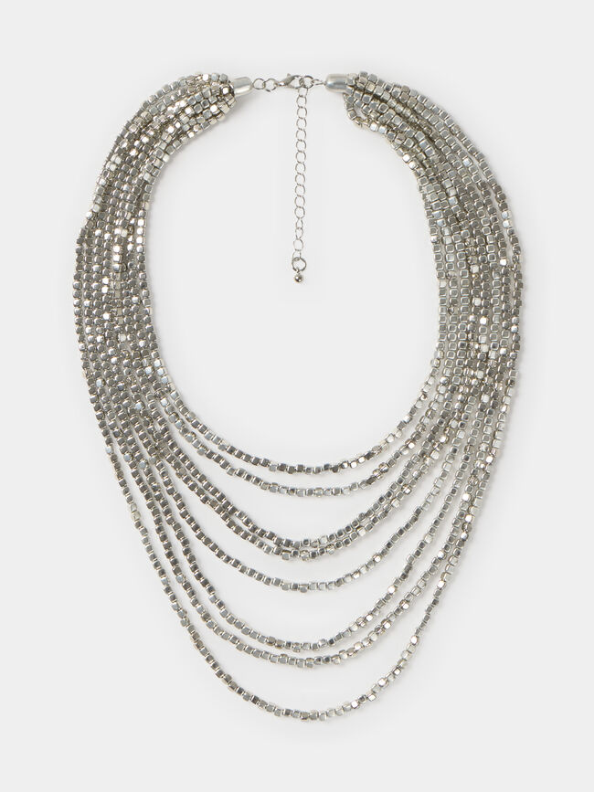 COLLAR CASCADA PLATA Plata