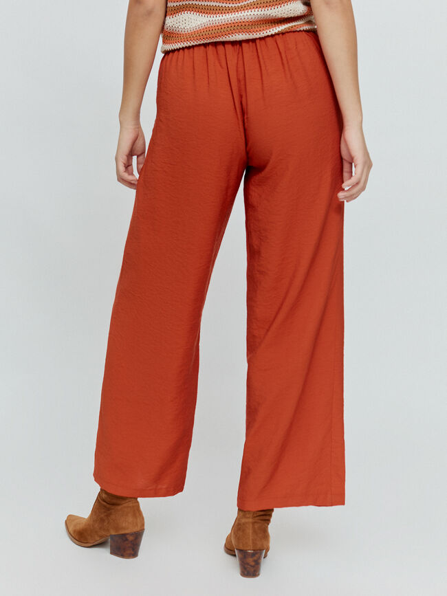 PANTALON ANCHO FLUIDO Teja
