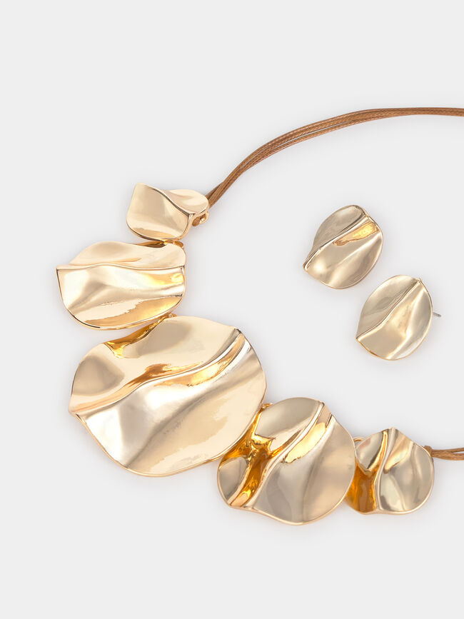 PACK COLLAR PENDIENTES Oro