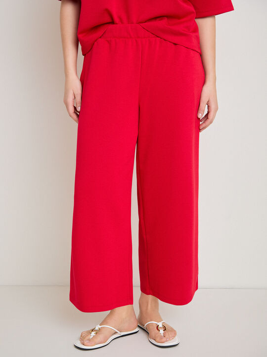 JOGGER SCUBA CROPPED Rojo image number null