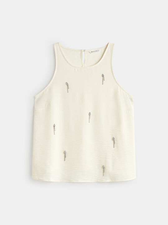 TOP DE TIRANTES Blanco Hueso image number null