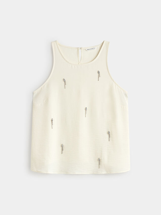 TOP DE TIRANTES Blanco Hueso