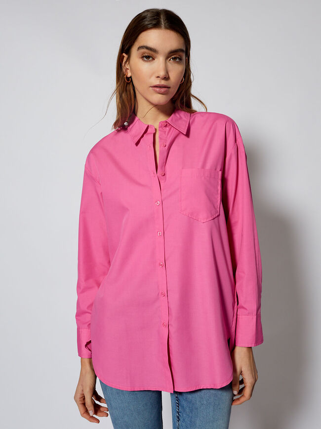 Blusa popelín Fucsia