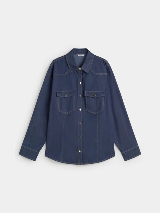 CAMISA VAQUERA BASICA Rinse Wash image number null