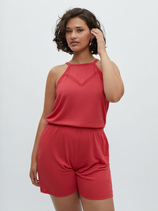 MONO HALTER TEXTURA Coral image number null