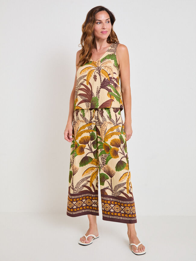 TOP ESTAMPADO CONJUNTO Light Ocre