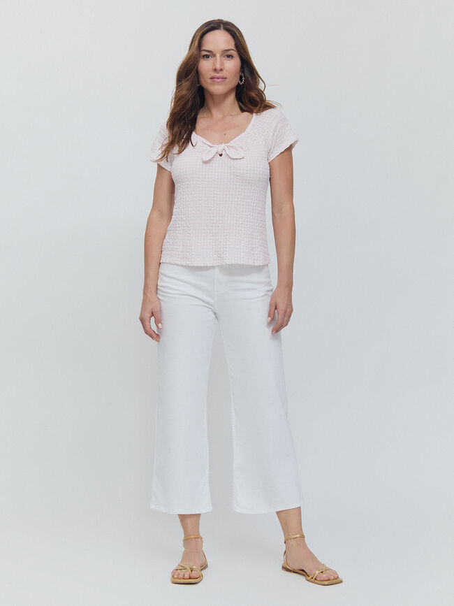 CAMISETA NUDO VICHY Rosa
