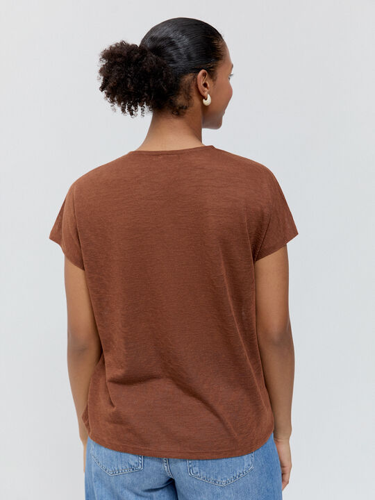 CAMISETA POSICIONAL SOL Marron chocolat image number null